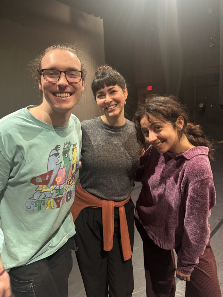 Myself, Heather Roffe and Aida at Physical Listening – Contact Improv & Argentine Tango